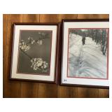 2 FRAMED PRINTS DOUBLE MATT