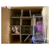 5 SQUARE VASES IN BOX NEW