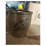 BLUE GRAY CROCK NO DAMAGE