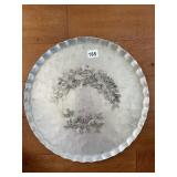 ALUMINUM ROUND SERVING TRAY WENDEL AUGUST 16IN
