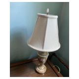 ALABASTER LAMP 20IN HIGH BROWN TONES
