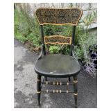 PAINTED FOLK ART CHAIR