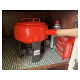 FONDUE WITH IRON BASE AND STERNO
