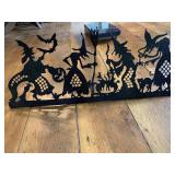 TEETER TOTTER AND METAL WITCH WITH STAND