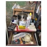 CERAMIC CAULK, MINERAL SPIRITS, FINISHING TOOLS