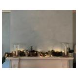 MANTEL Dï¿½COR INCLUDING PATRIOTIC CANDLE STICK
