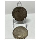 (2) 1923 S PEACE DOLLARS