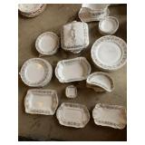 AUSTRIA SET OF CHINA 6 DINNER PLATES, 6 LUNCHEN,