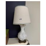 MILK GLASS CENTER BASE COULD BE FENTON QUILTED