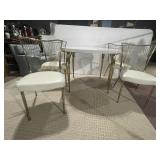 MCM ROUND DINING SET W/ 2 EXTRA LEAVES EXCELLENT