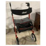 DRIVE WALKER W/ SEAT AND BASKET FOLDS UP HAND