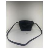 BLACK LEATHER COACH CROSS BODY PURSE