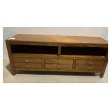 CONSOLE STAND W/ PULL OUT DRAWERS 60" W X 24" H X