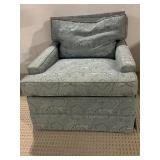 BLUE ARMCHAIR W/ SKIRT