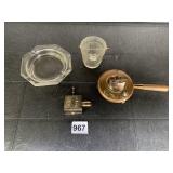 LIGHTER, UNIQUE ASHTRAYS