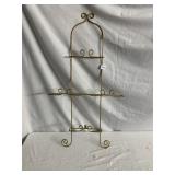 4 PLATE GOLD TONE WALL DISPLAY