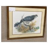 GOSHAWK BY DON WHITLATCH 1980 33"W X 27.5"H