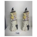 TWO LENOX WITCHES 7.5" H