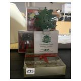 CHRISTMAS TREE NAPKIN HOLDER, CHEESE KNIVES
