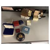 JEWELRY BOXES AND LIMOGE DRESSER BOX