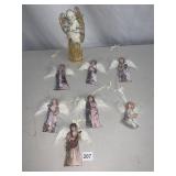 HEAVENï¿½S LITTLE ANGELS ORNAMENTS PORCELAIN WITH