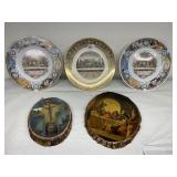 LAST SUPPER PLATES AND WOODEN WALL HANGINGS