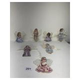 HEAVENï¿½S LITTLE ANGELS ORNAMENTS PORCELAIN WITH
