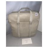 VINTAGE WHITE SAMSONITE BAG WITH KEY GOOD