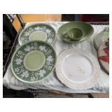 METAL LIDS, WASHINGTON COLONIAL PLATE, ONEIDA