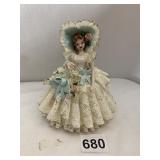 HEIRLOOMS OF TOMORROW PORCELIAN LACE DOLL, MINOR