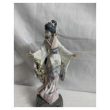 LLADRO JAPANESE WOMAN WITH PARASOL AND CHERRY
