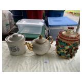 CANNISTERS & TEA POT