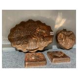4 COPPER MOLDS