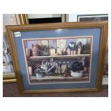 WATERING CAN PRINT SIGNED BY HUMPHRIES