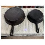 CAST IRON FRYING PANS # 5 & 8