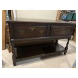 OAK SIDEBOARD 54" W X 33" H X 20" D LOWER SHELF