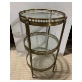 THREE TIER STAND GLASS SHELVES