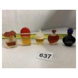 5 MINI PERFUMES INCLUDING LAURA ASHLEY, RED DOOR,