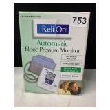 RELI ON BLOOD PRESSURE MONITOR