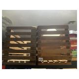 2 WOOD CRATES