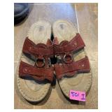 BASS LEATHER SANDALS, SZ 11