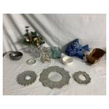 HANDMADE POTTERY WALL ACCENT MIRRORS, ICE BUCKET,