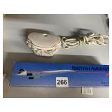 PORCELAIN FLOWER DESIGN NIGHT LIGHT, IN BOX