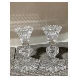 WATERFORD SALT/PEPPER SHAKERS & CANDLESTICKS