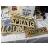 WOODEN PICTURE FRAMES, HEATED ICE SCRAPER, ETC.