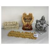 3D LAST SUPPER PLAQUES AND RELIGIOUS FIGURINES