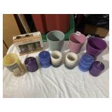 NEW CANDLES AND PLANTERS
