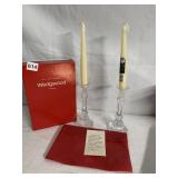 WEDGEWOOD CANDLE STICKS WITH