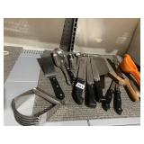 FANCY WASTE CAN, JUICER, CARVING KNIVES ETC.