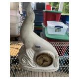 CARSTAIRS WHITE SEAL CLOCK, CORD CUT, NO GLASS ON